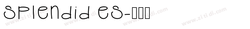 splendid es字体转换